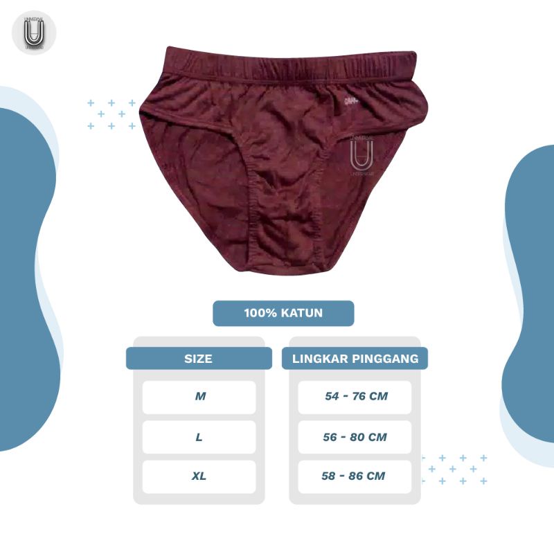 Underware CD Sempak Celana Dalam Polos Pria Drakaar Bahan 100% Katun Premium By Universalunderwear