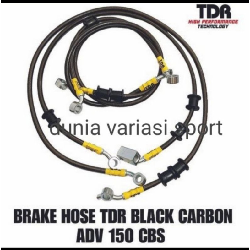 Selang Rem Racing TDR CBS Depan Belakang Honda ADV 150 PCX 150 Lokal
