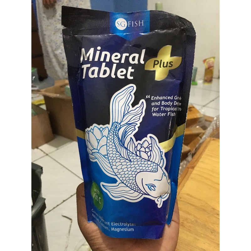 Garam ikan mineral tablet vitamin ikan obat ikan cupang garam