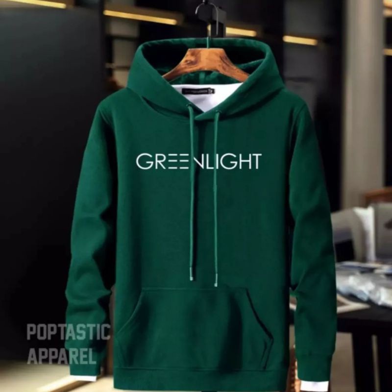 Sweater hoodie GREENLIGHT premium / jaket hoodie unisex / Hoodie pria wanita / Cod