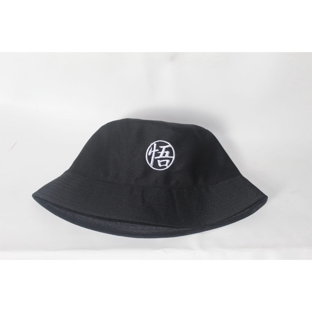 Topi Bucket Bordir motif bulat korean keren kekinian Fashion Aksesoris unisex.