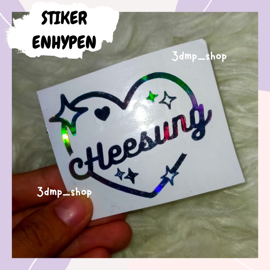 stiker hologram ENHYPEN all member