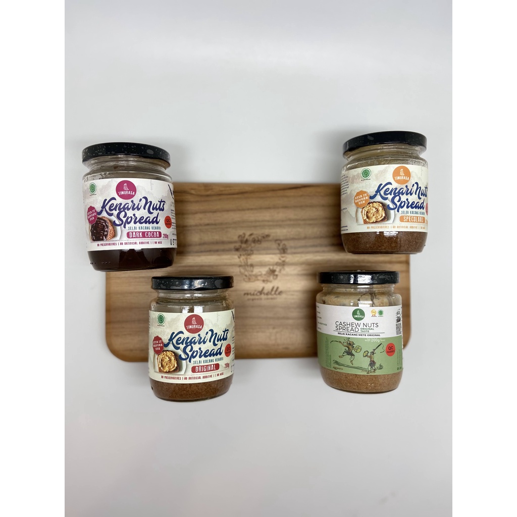 

Timurasa Kenari Nut Spread 200gr Original, Dark Cocoa, Speculas