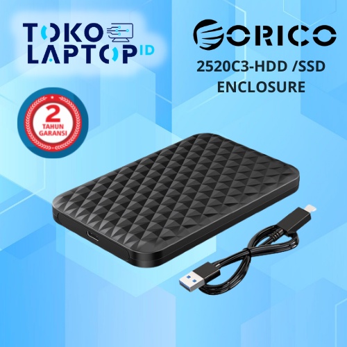 Orico 2520C3 / 2520-C3 HDD SSD Casing Enclosure 2.5 Inch USB C to USB 3.0