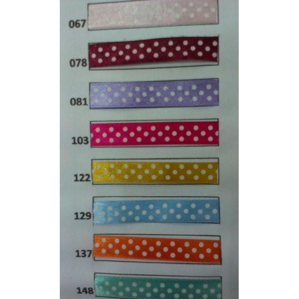 

Terbaru Pita Satin polkadot 1/2 inch (18 meter)