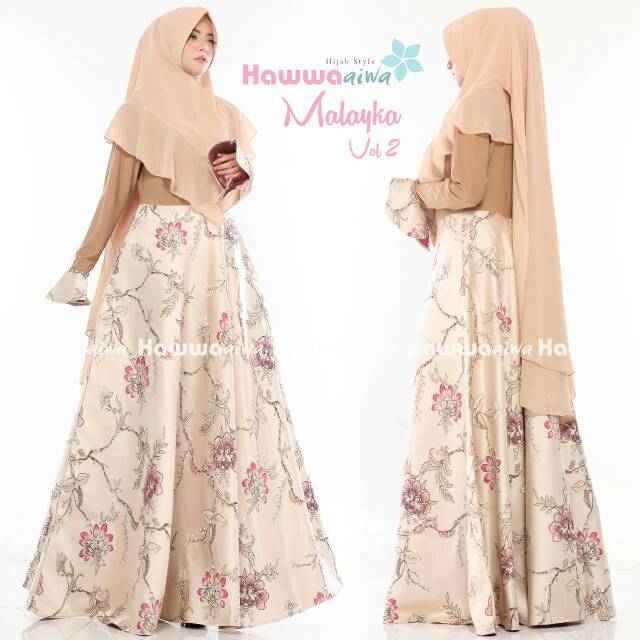Gamis Syari Malayka Original by Hawwa Aiwa READY