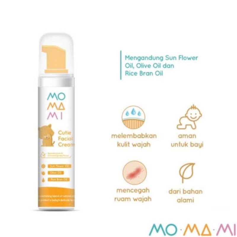 Momami cutie facial cream 50gr