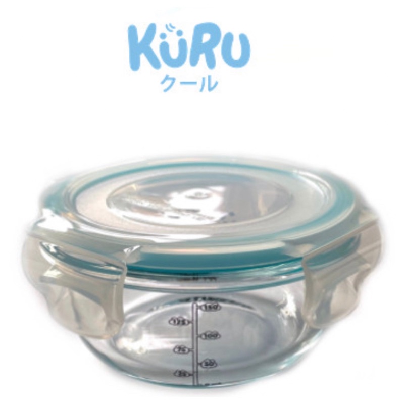 Kuru Baby Glass Container | Wadah Kaca Tempat Makan MPASI | Toples Kaca