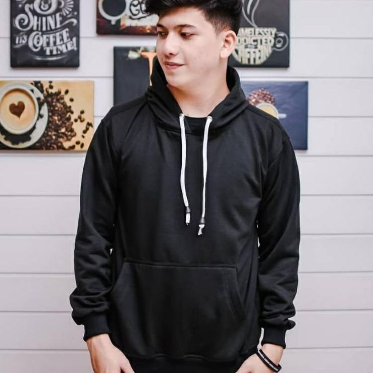 Rekomendasi SWEATER HOODIE POLOS PUTIH PRIA/WANITA UKURAN M.L.XL # JAKET HOODIE POLOS # PAKAIAN POLO