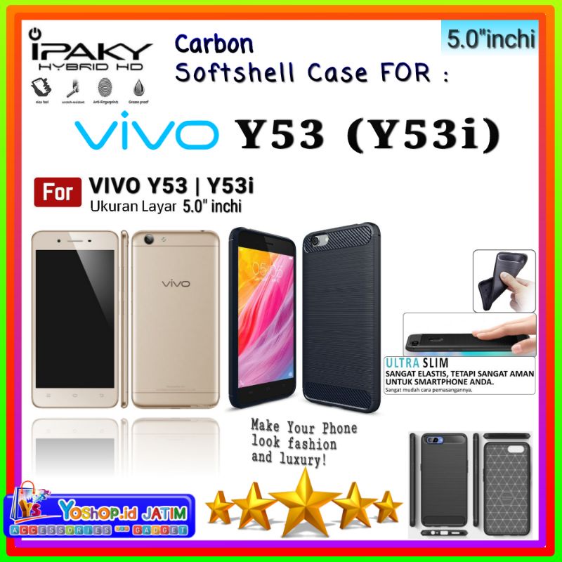Casing Case Vivo Y53 / Vivo Y53i (Vivo 1606) (5.0"inchi) | Soft Case iPaky/HYBRID Vivo 1606 Y53i/Y53