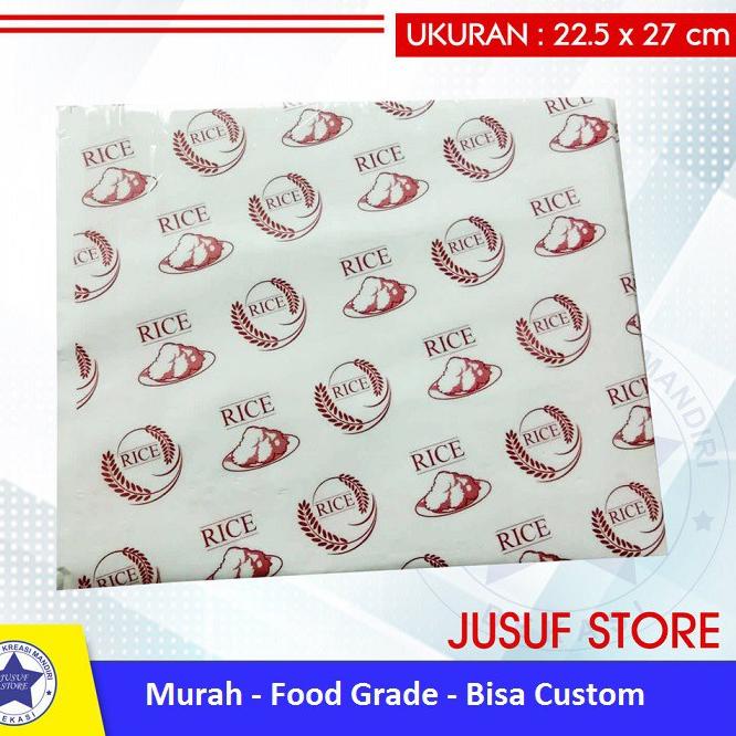 

Terbaru Kertas nasi kfc cetak universal uk 22,5*27cm