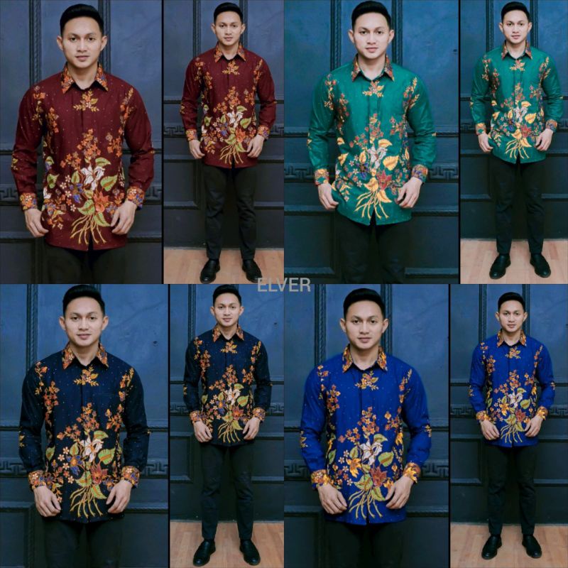 KEMEJA BATIK PRIA EMALL HITAMMANIS BATIK MODERN