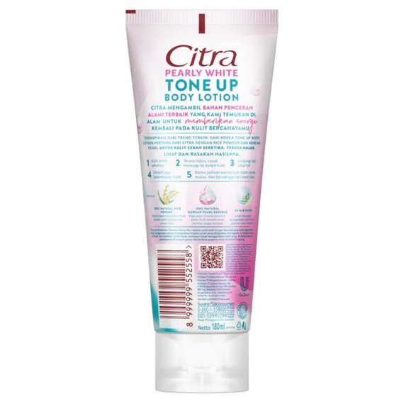 Citra Pearly White Tone UP Body Lotion Rice Powder 180mL