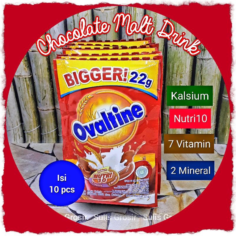 Ovaltine Sachet 1 Renceng Isi 10 Sachet X 22gr | Shopee Indonesia