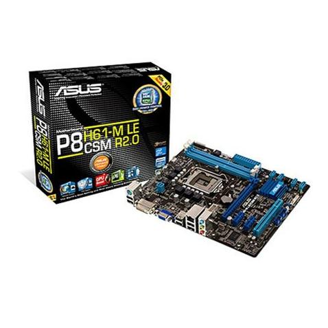 Motherboard Asus H61 Lga1155 / Mobo H 61 Lga 1155 Ddr3