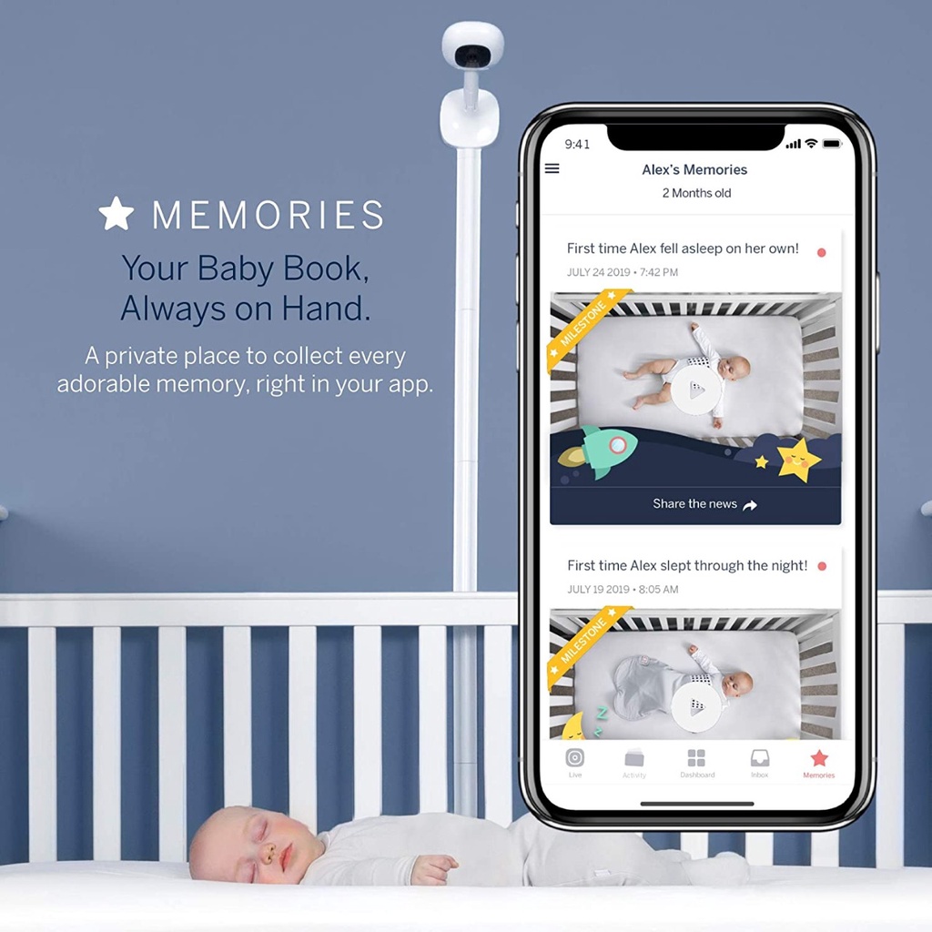 Nanit Plus All-in-One HD baby monitor and Sleep Tracker (Camera Only ) | Baby Monitor