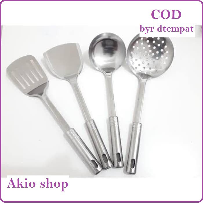 Spatula besi set 4pcs