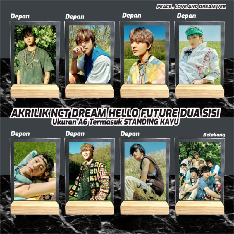 Akrilik Photo NCT DREAM KPOP // HELLO FUTURE // Gambar 2 Sisi