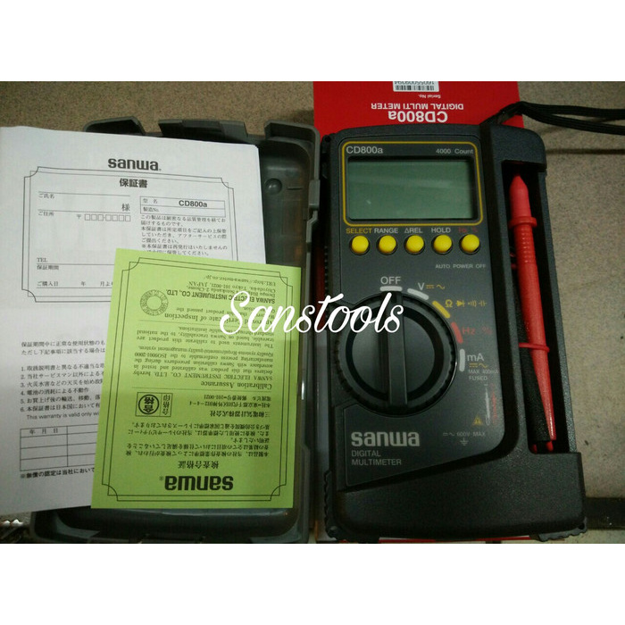 SANWA CD800A DIGITAL MULTIMETER JAPAN QUALITY