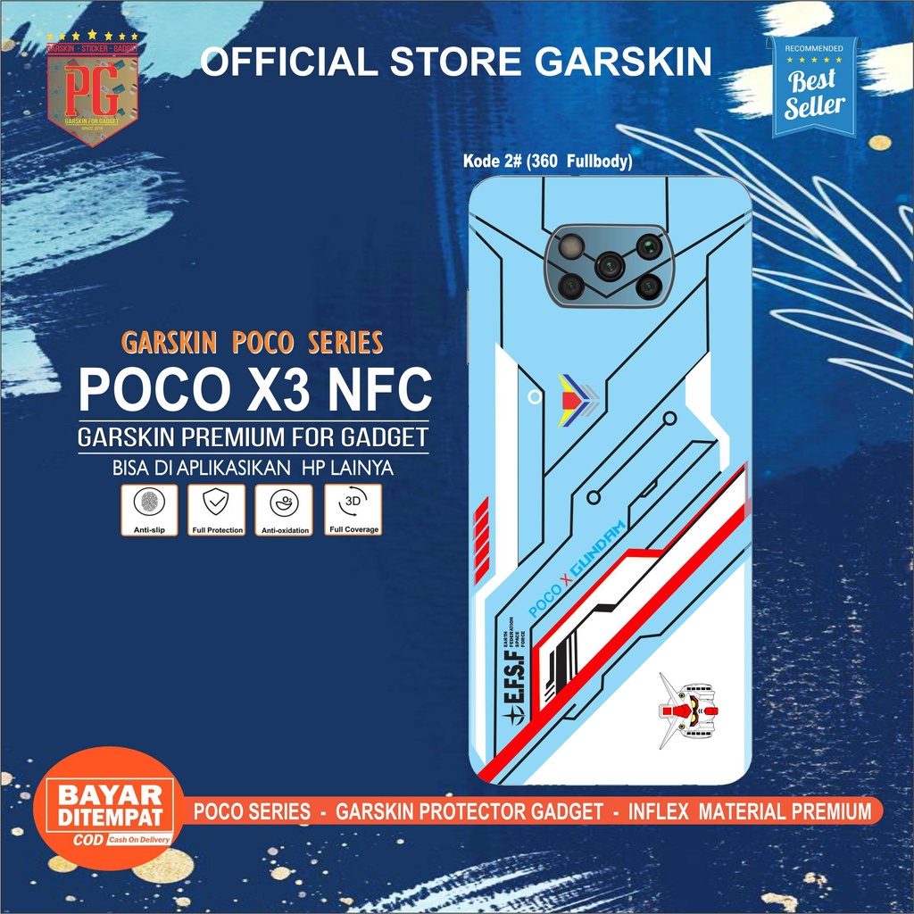 POCO X3 NFC PRO Sticker Garskin Gadget Motif Poco X Gundam Top