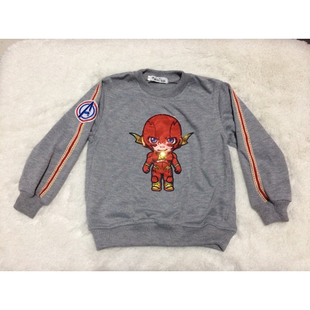 Sweater karakter anak LED nyala