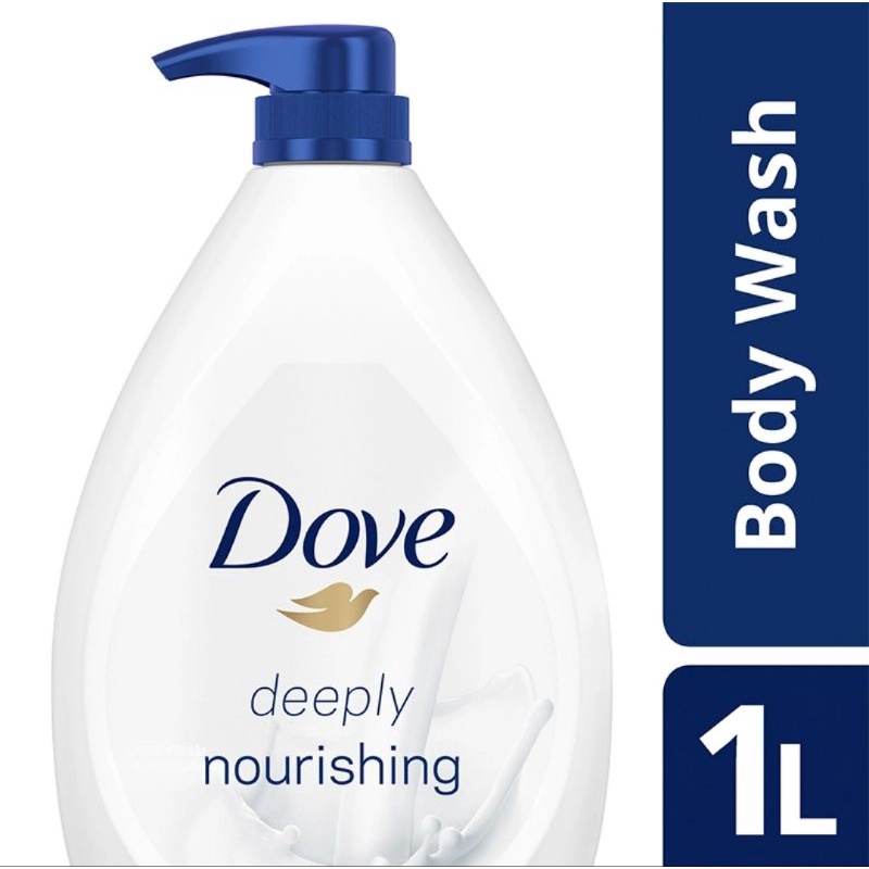 Jual DOVE Body Wash Deeply Nourishing Botol Pump 1Liter, DOVE Sabun ...