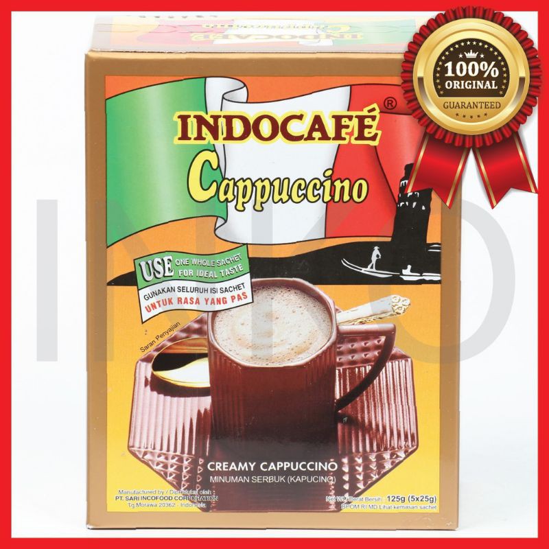 

1 RENCENG INDOCAFE CAPPUCINO SACHET 25 GR (ISI 10 PCS)