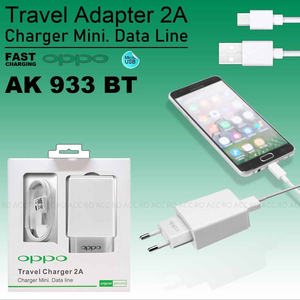 [RO ACC] ORI99 AK933 Oppo Travel Charger Casan Original For OPPO DEVICE MICRO