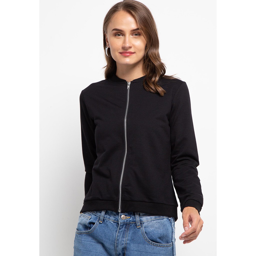 Tolliver Women Relaxed Bomber Jacket Black