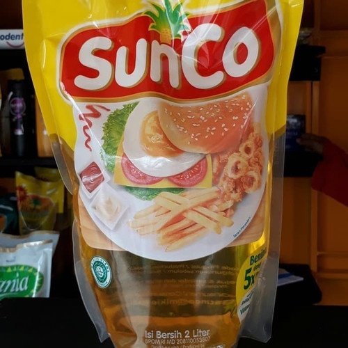 

minyak goreng sunco kemasan pouch 2 liter