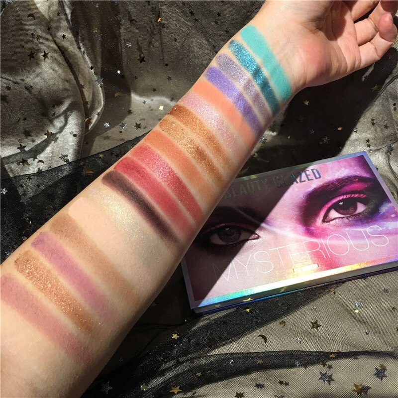 Beauty Glazed Mysterious Eyeshadow 18 Color Eyeshadow Glitter Eyeshadow Palette Beauty Glazed Eyeshadow Palette Eyeshadow Beauty Glazed Eyeshadow Beautyglazed