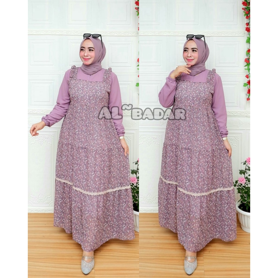 [ BISA COD ] GAMIS CERUTY BABYDOLL MOTIF MIX RENDA ,DRESS CERUTY BABYDOLL MODEL TERBARU,GAMIS BUSUI MIX RENDA TERLARIS