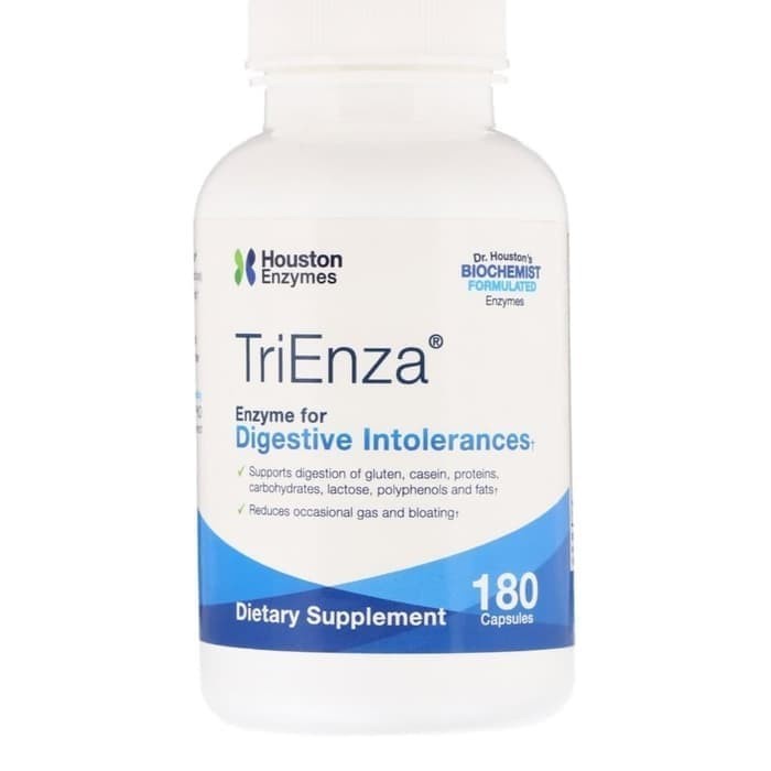 Houston Enzymes, Trienza with DPPIV Activity 180Caps/ Digestive Enzyme