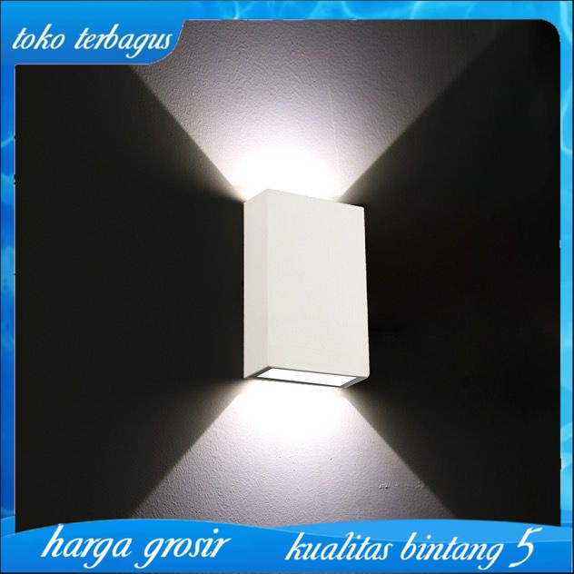 lampu dinding led hias outdoor lampu tangga 4w 2arah wall lamp ip65