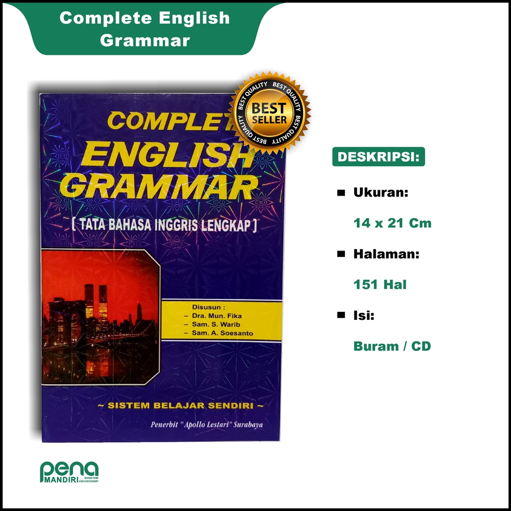 Buku Complete English Grammar Tata Bahasa Inggris Lengkap Apollo Lestari