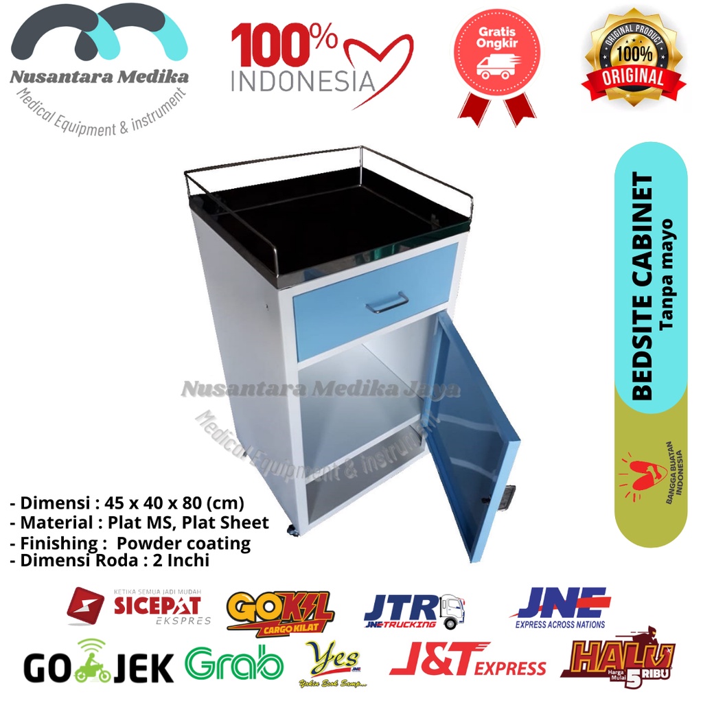 Bedsite Cabinet Lokal Tanpa Mayo