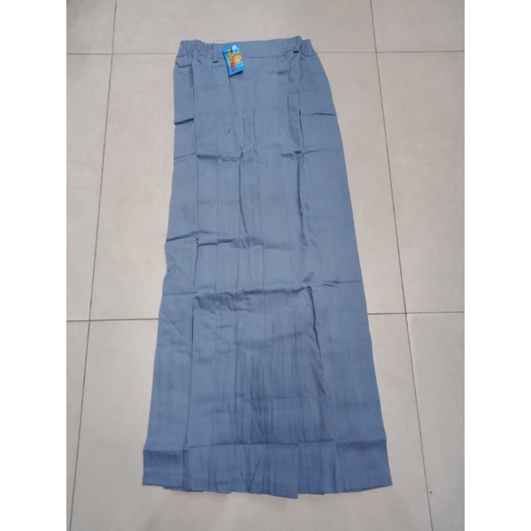 Rok panjang SMP/SMA/SMK (biru, abu, putih, hitam, coklat, hijau)