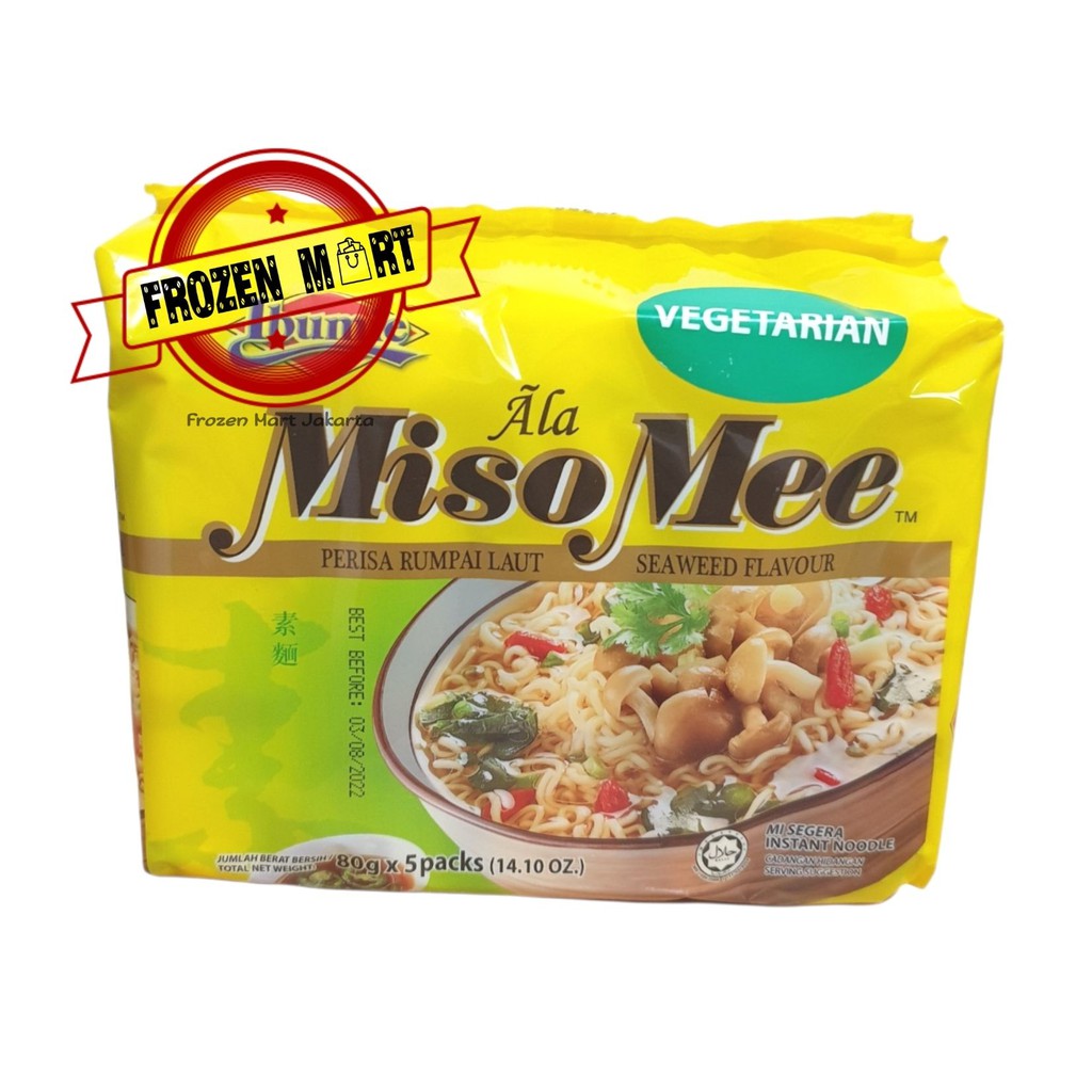 Ibumie MisoMee/ Miso mee/ Mie Kuah Rasa Seaweed/ soup noodle 400gr / MISO MEE IBUMIE PENANG VEGETARI