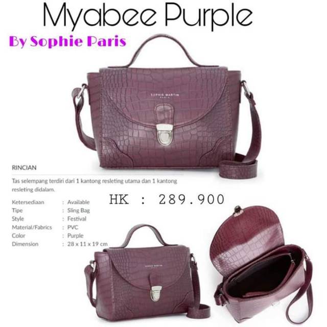 SOPHIE MARTIN TAS MYABEE PURPLE