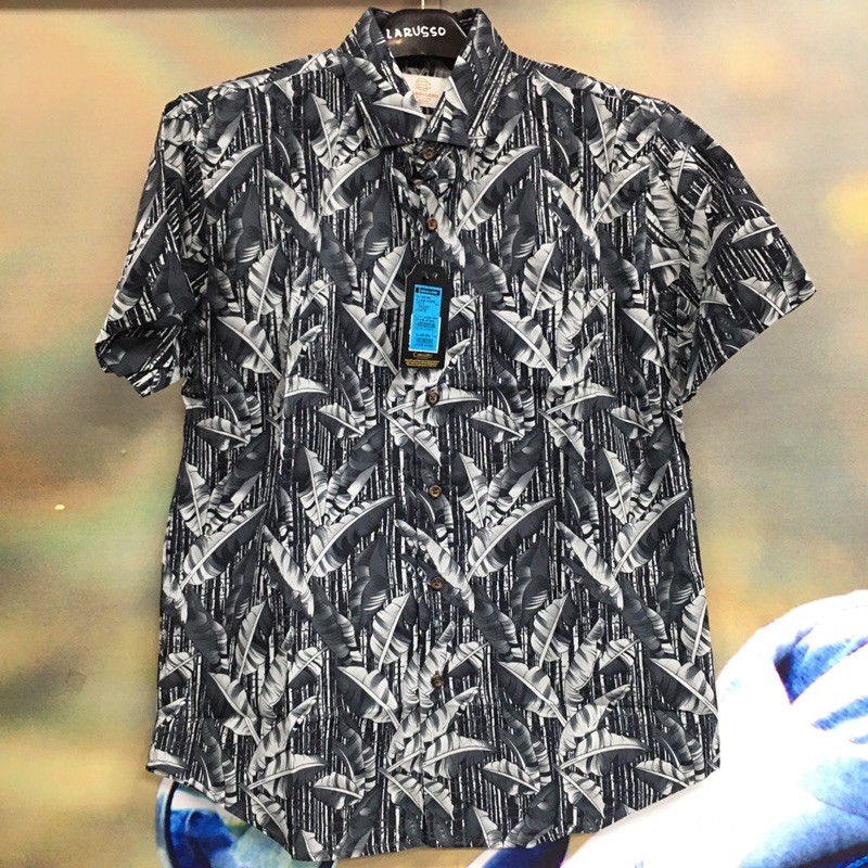 Larusso / Kemeja Printing / Kemeja Lengan Pendek Pria