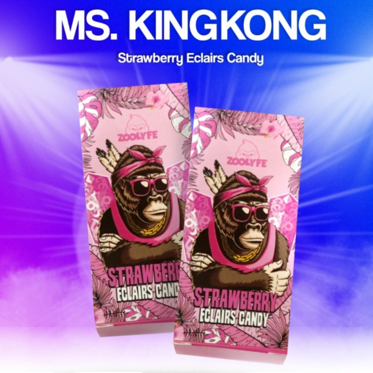 Ms. King Kong Strawberry Eclairs Candy AUTHANTIC LIQUID 3MG 60ML