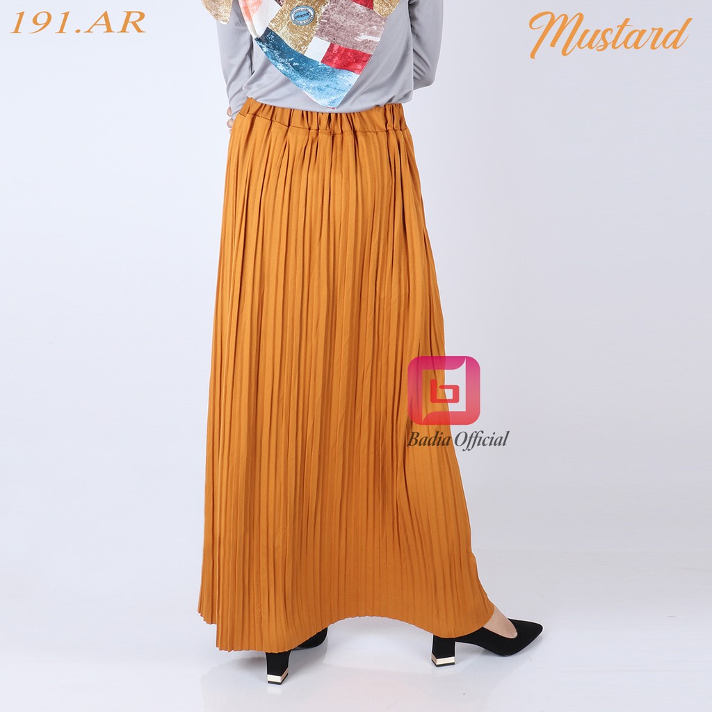 rok plisket wanita premium hilton pleated