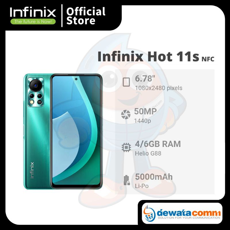 HANDPHONE INFINIX HOT 11S NFC 4/64