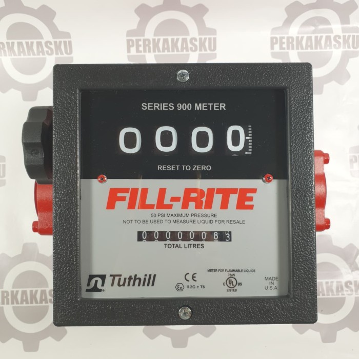 Pertukangan - Fill Rite Meteran Minyak 1.5" 4 Digit Type 901Cl Original Usa Tuthill