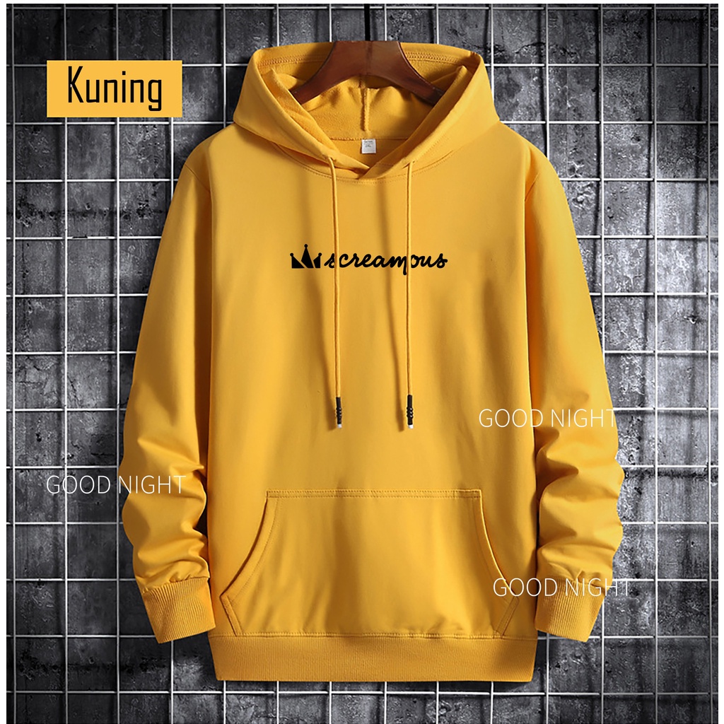 HOODIE smile Black FLECE PE Hoodie pria wanita FREE GANTUNGAN KUNCI/stiker BEST