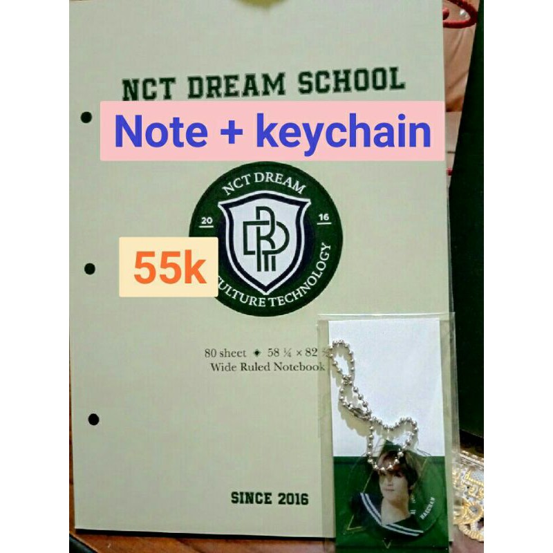 Sharing b2s kit haechan note layered charm dream nct