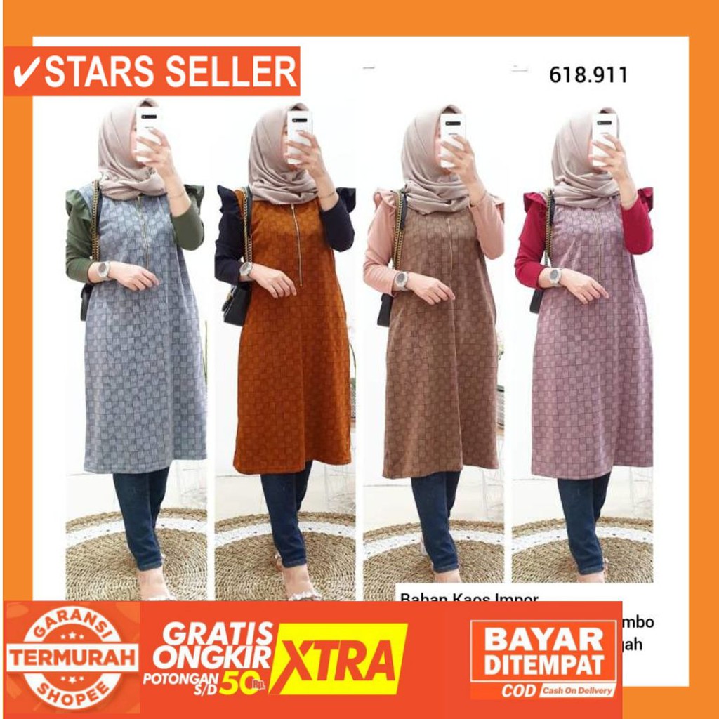 PAKAIAN MUSLIM WANITA BESAR MURAH ALL SIZE BIG XXL JUMBO 