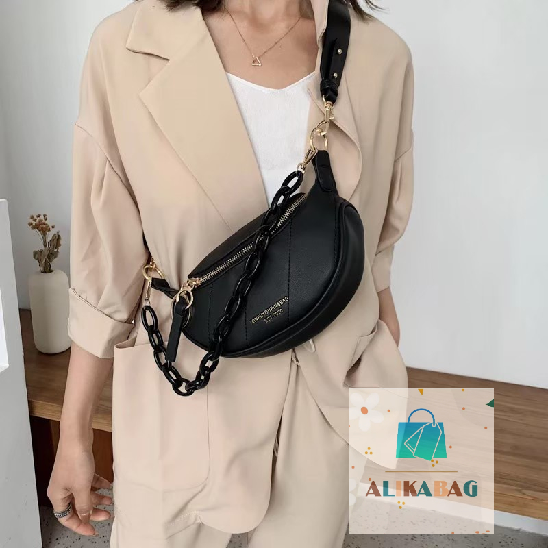 ALIKA BAG - Tas Tangan Wanita Kualitas Tinggi Tas Rantai Wanita Tas Messenger Bahu Fashion Wanita