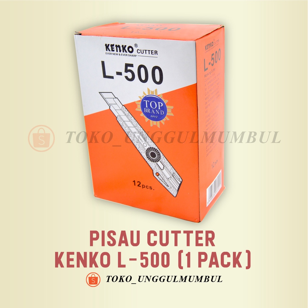 

Pisau Cutter Kenko L-500 1 pack (12 PCS)
