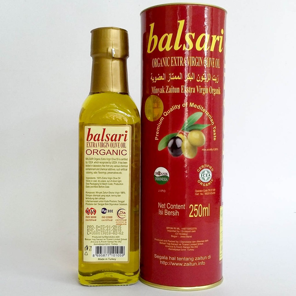

Balsari Organic Extra Virgin Olive Oil 250 ml